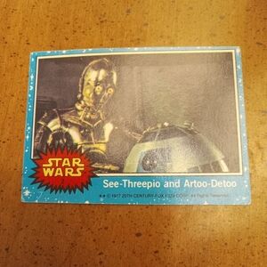 Star Wars 1977 See-Threepio and Artoo-Detoo #2 Trading Card